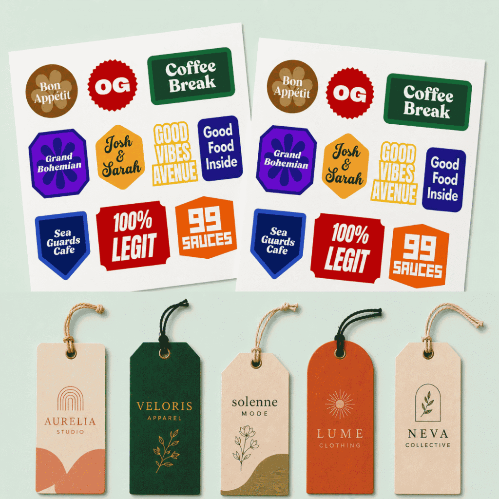 Picture of Customized Labels and Clothing Hang Tags From Dkalibrate